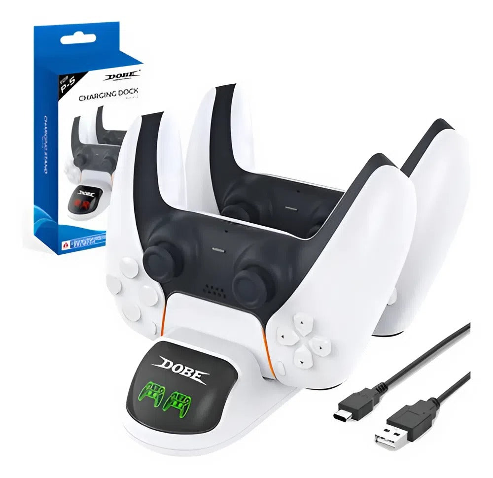 Base de Carga Dual para Controles PS5 – Carga Rápida y Organización