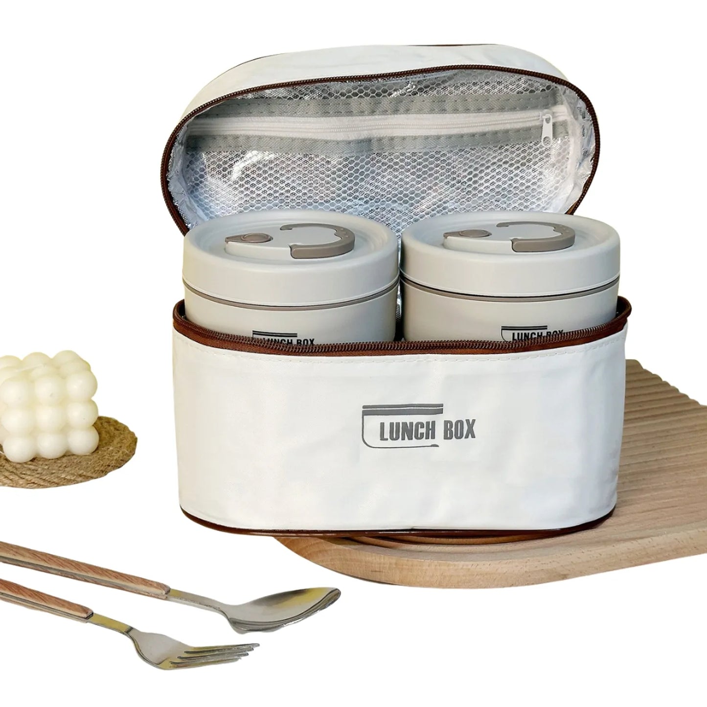 Lonchera Térmica con 4 Contenedores Lunchbox