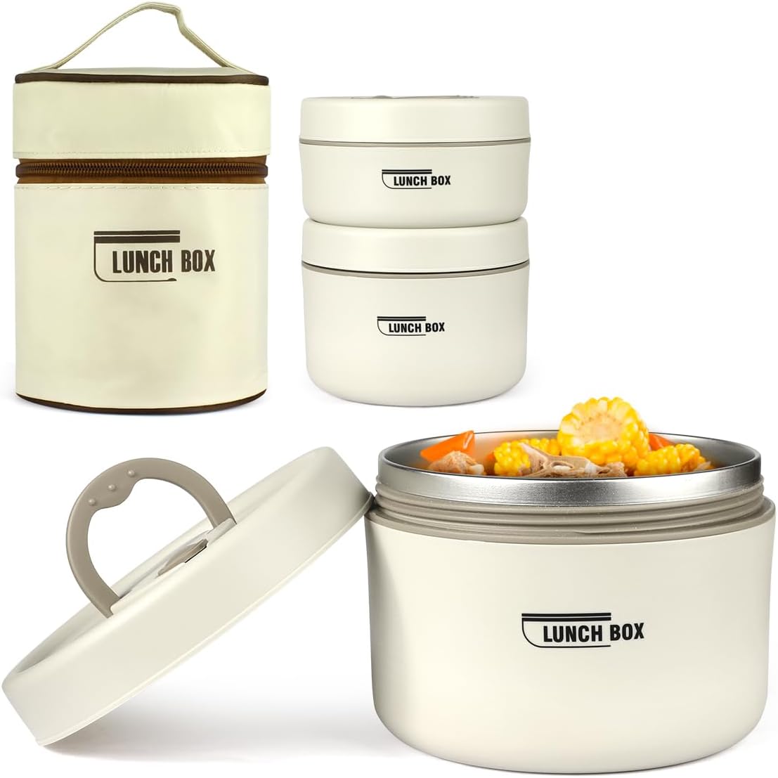 Lonchera Térmica con 4 Contenedores Lunchbox